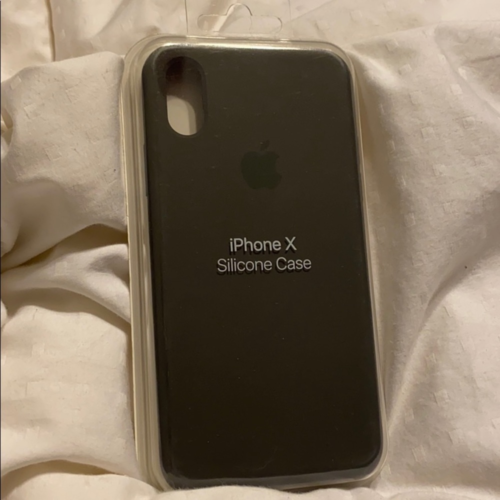 iPhone X Silicone Case (Dark Olive)